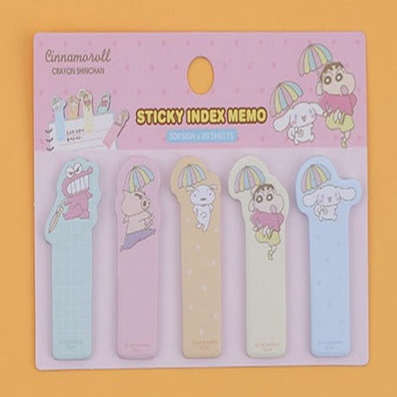 CINNAMOROLL X CRAYON SHIN-CHAN INDEX STICKY MEMO - SIMPLE DESIGN