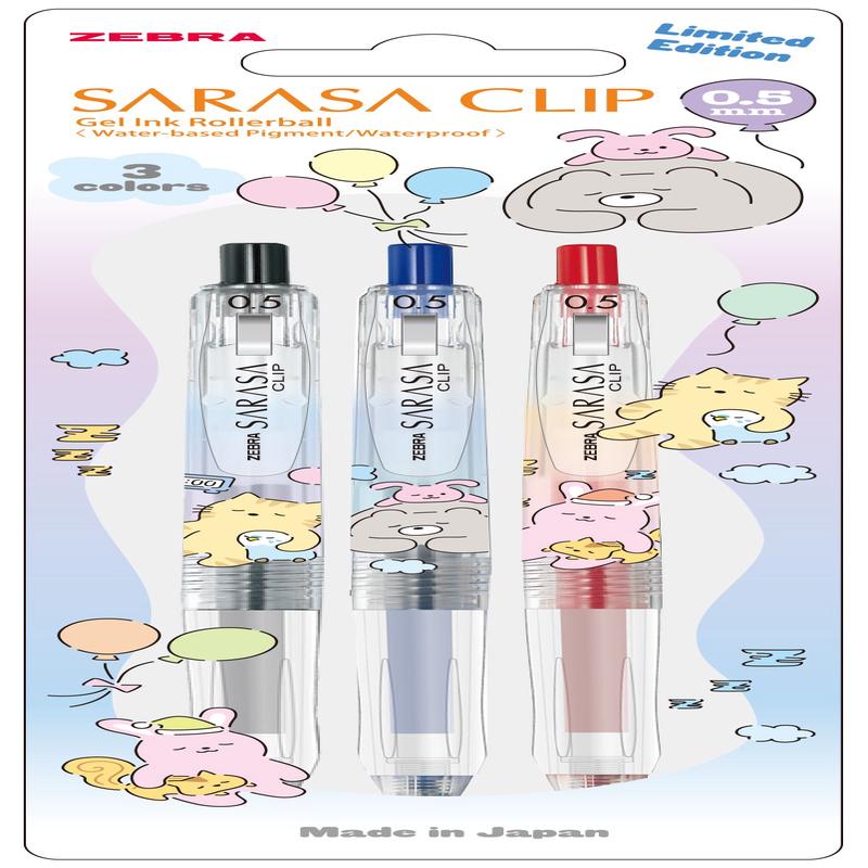 Zebra Sarasa Clip Slp Animal 3c Set