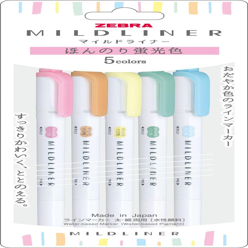 Zebra Mildliner Higlighter 5C WKT7-5C-N