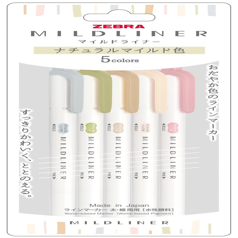 Zebra Mildliner Higlighter 5C WKT7-5C-NT