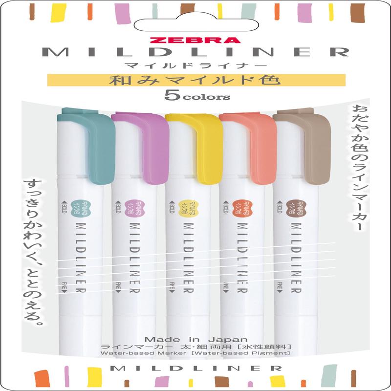 Zebra Mildliner Higlighter 5C WKT7-5C-RC