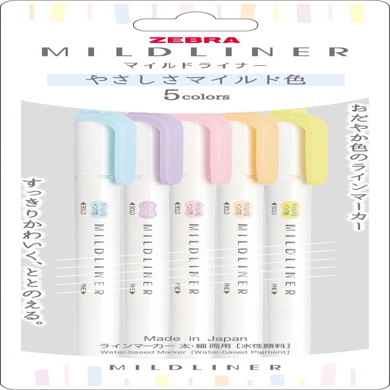Zebra Mildliner Higlighter 5C WKT7-5C-YC