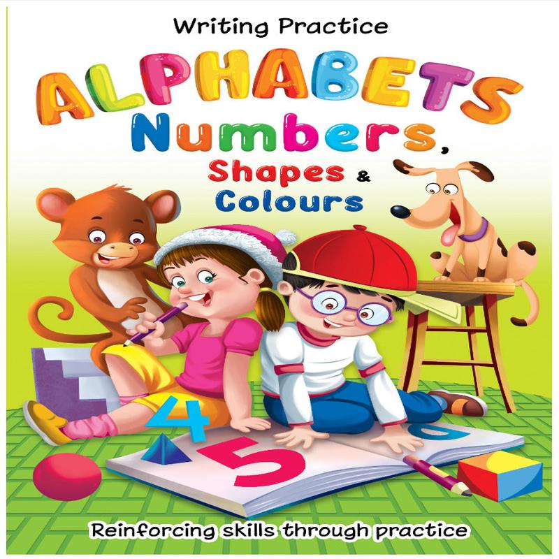 Writing Practice: Alphabets, Numbers, Shapes & Colours
