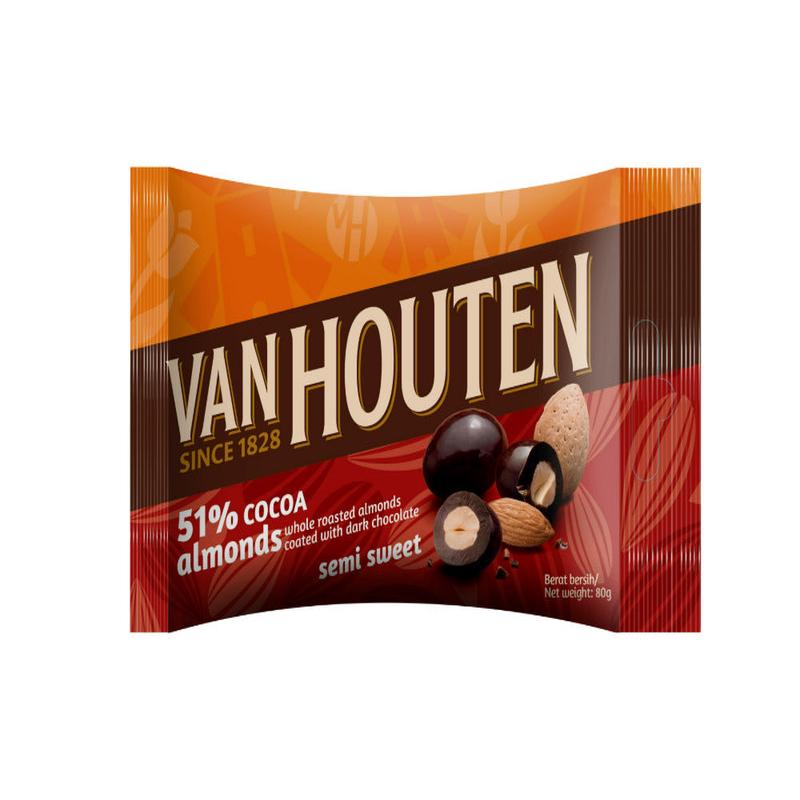 Van Houten S Sweet Almond Dragees 12x80g