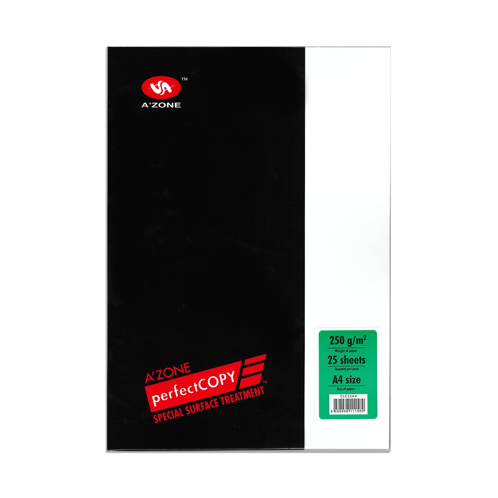 A'zone Laser Card A4 250g 25's