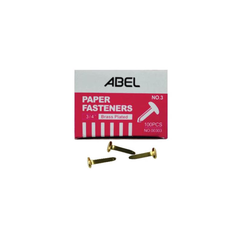 Abel Round Head Fastener 0.75" 100s