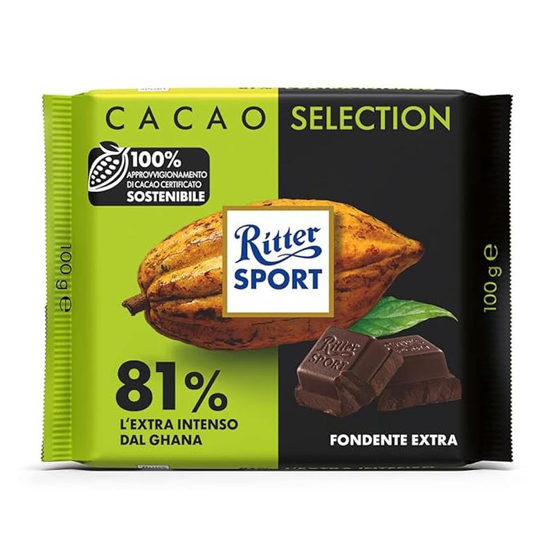 Ritter Sport Cocoa Selection 81% Dark Chocolate 100g