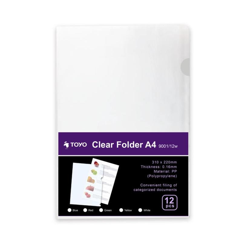 Toyo Holder File Set (translucent Color) 9001/12w