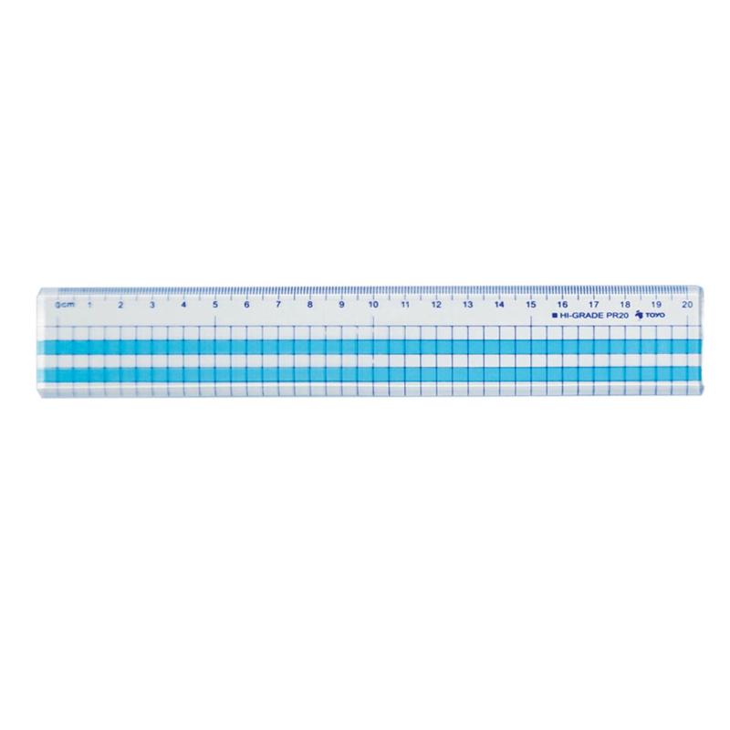 Toyo Plastic Drafting Ruler 20cm Pr20