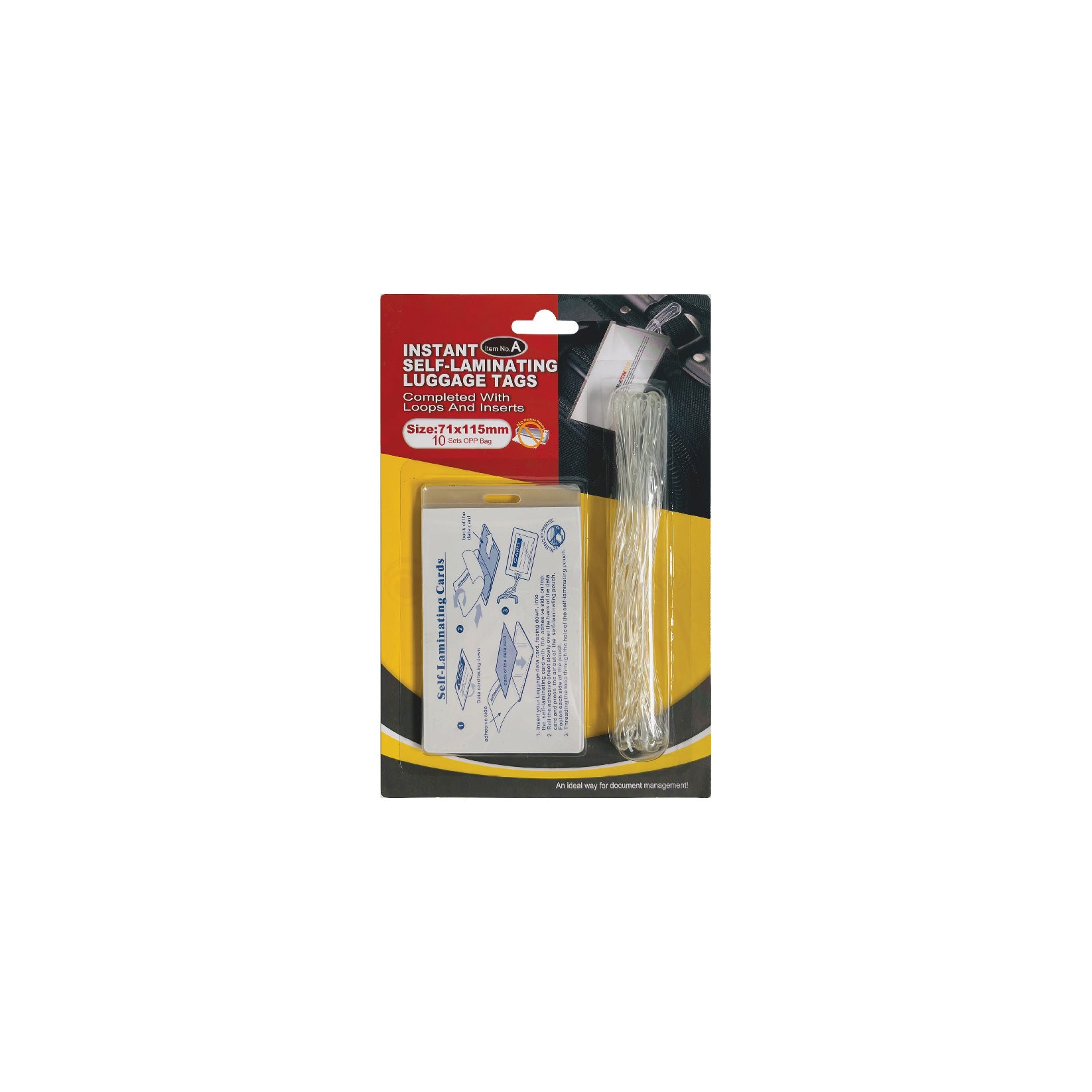 Yidu Self-laminating Luggage Tags 10s