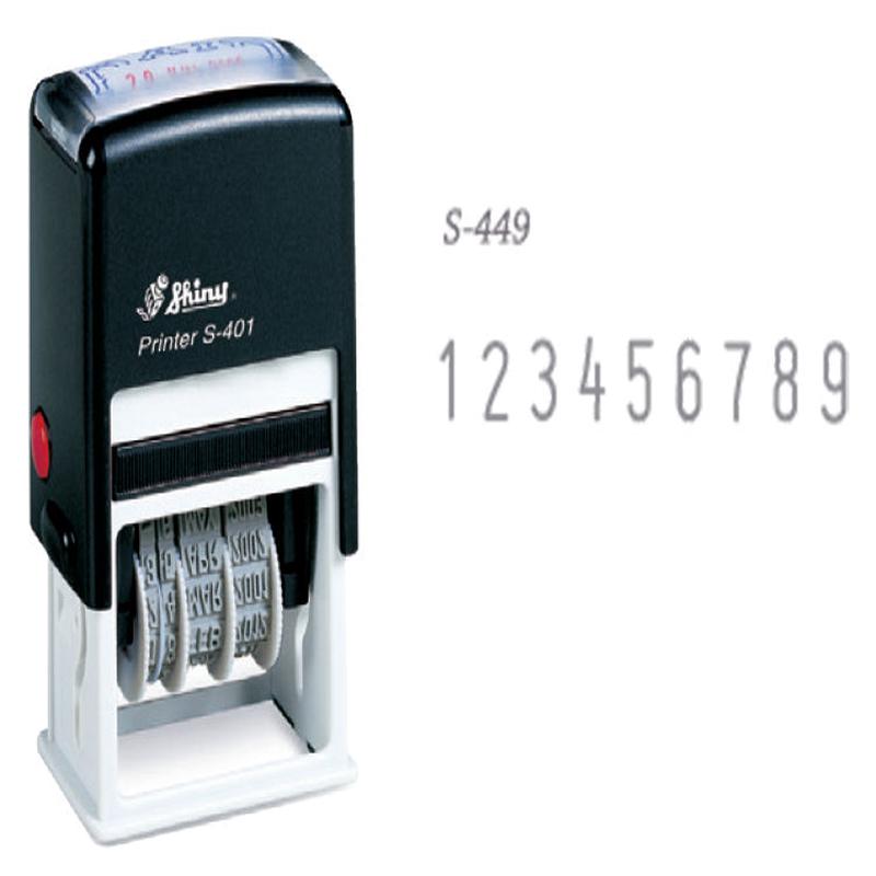 9 Band Self-inking Number Stamp (4mm)