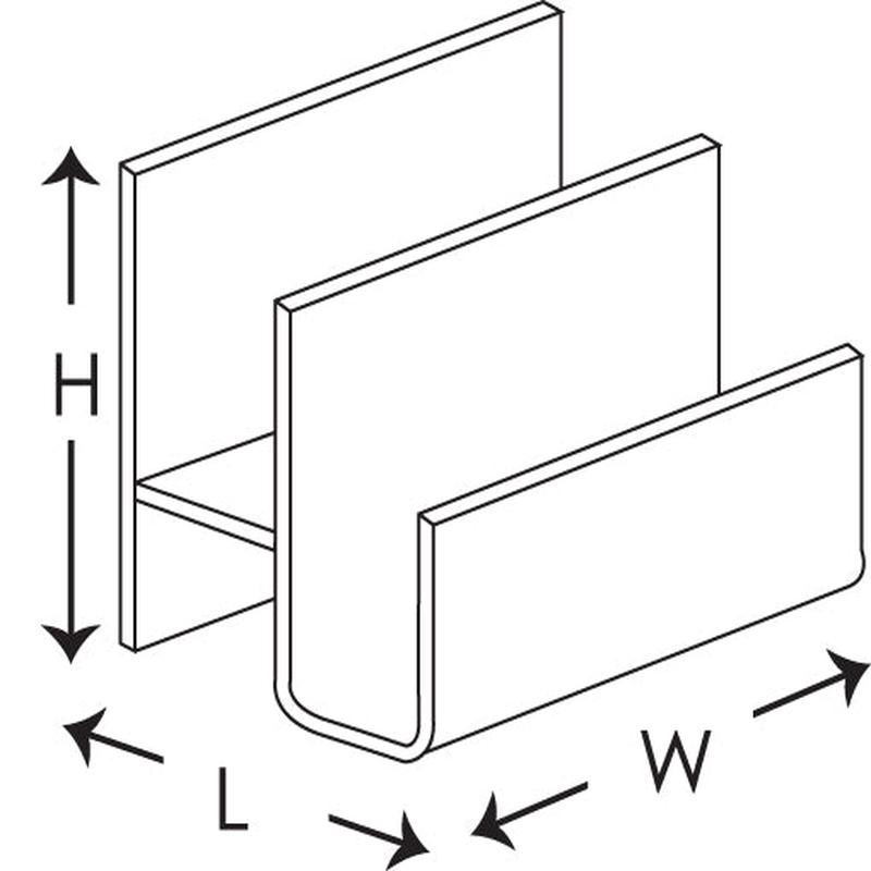 Acrylic 2 Tier Letter Holder 119x78x149mm