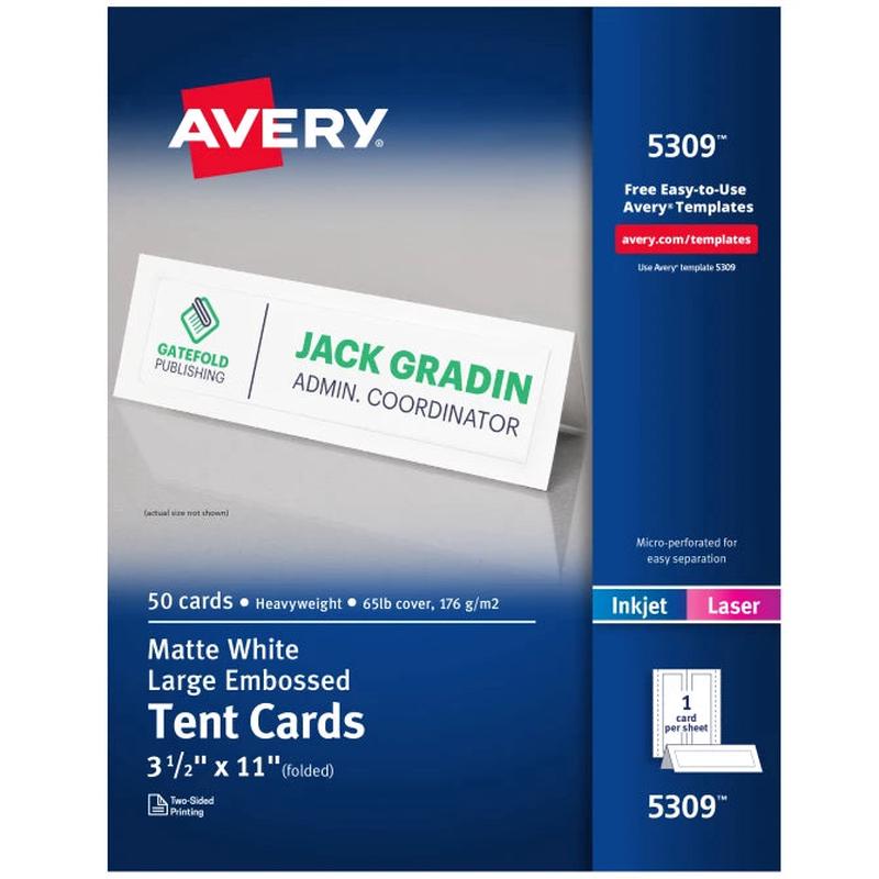 Avery Tent Card 5309