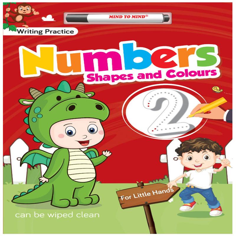 Writing Practice: Numbers, Shapes & Colours