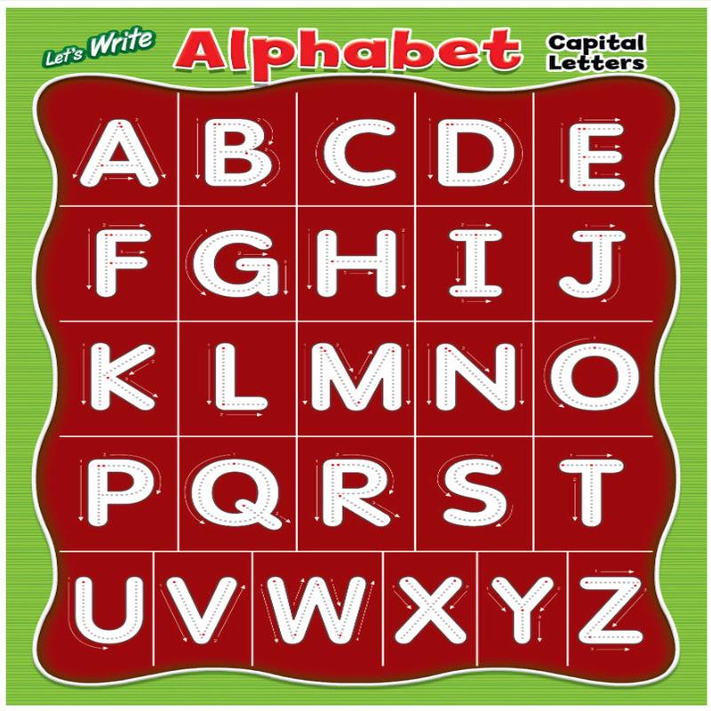 Preschool Let's Write Board: Capital Letters