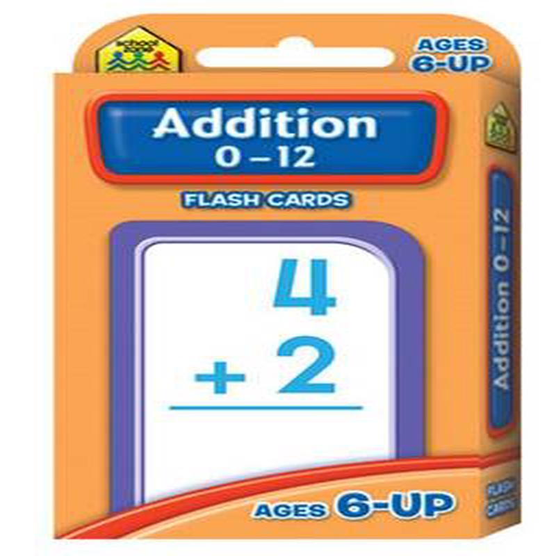 Addition 012 (School Zone Flash Cards)