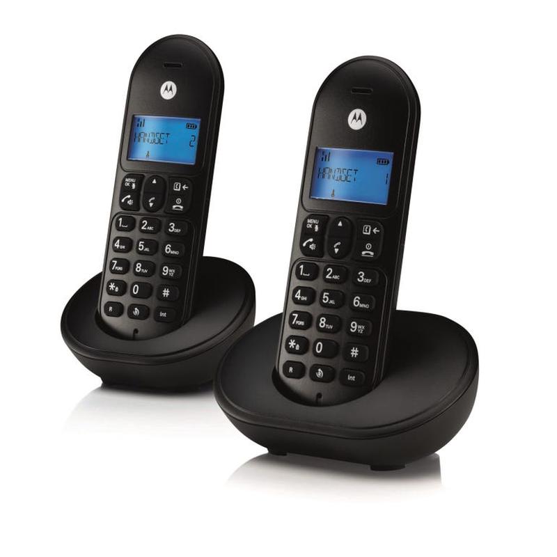 Motorola T102 Twin DECT Phone - Black