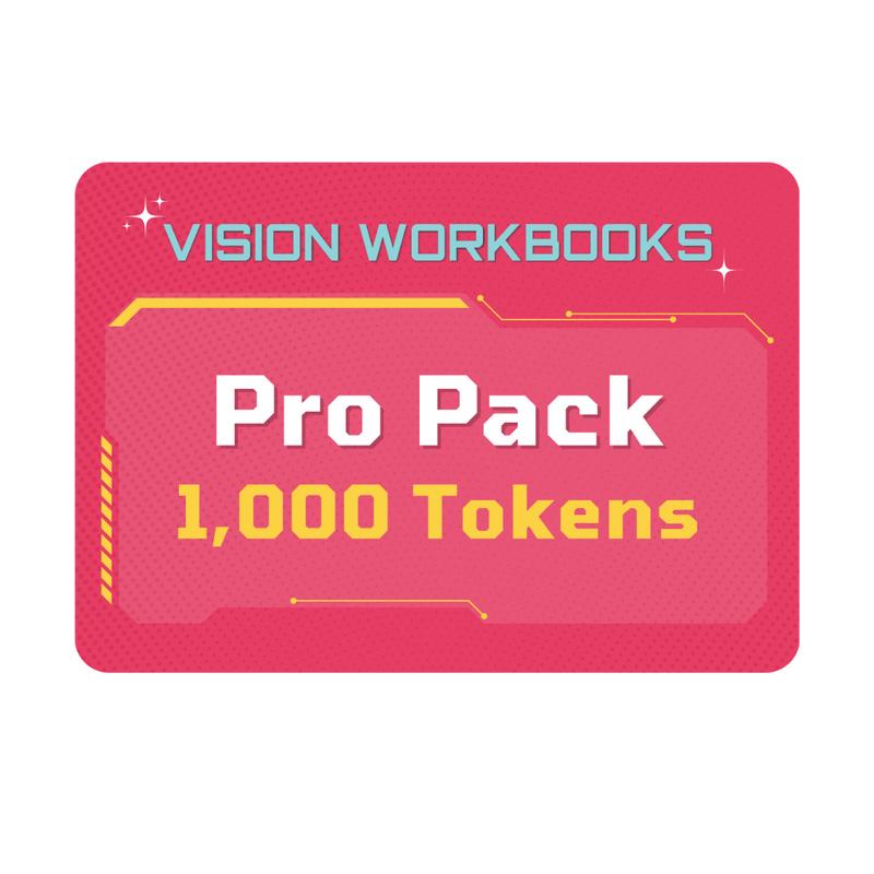 Vision Workbooks Pro Pack Digital (1000 Tokens)