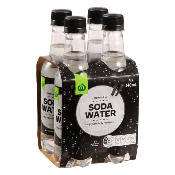 WW Soda Water 340mls x 4pcs