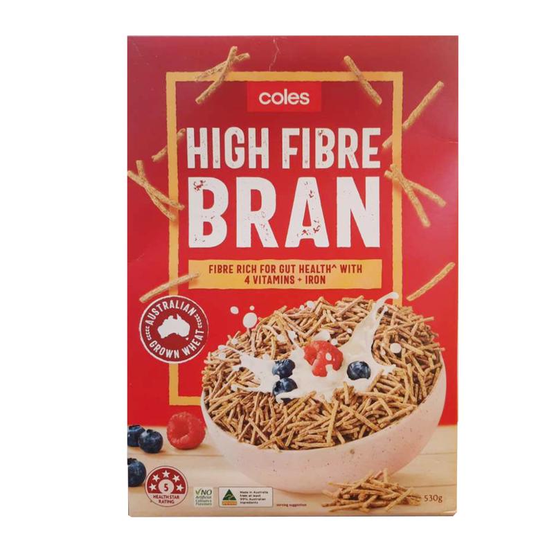 Coles High Fibre Bran 530g
