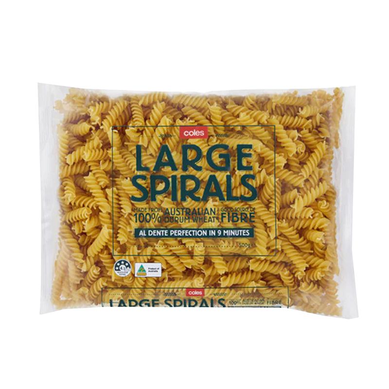 Coles Large Spirals NO-1 500g