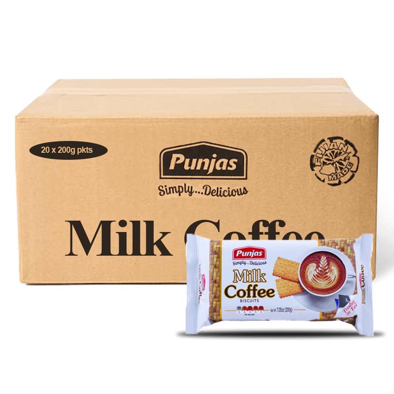 Punjas Milk Coffee Biscuits 200g x 20