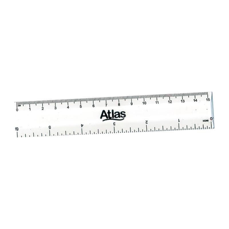 ATLAS 6" Clear Ruler