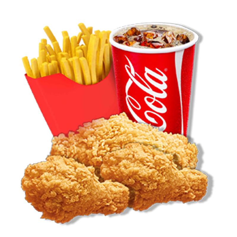 3PCS Chicken & Chips Meal