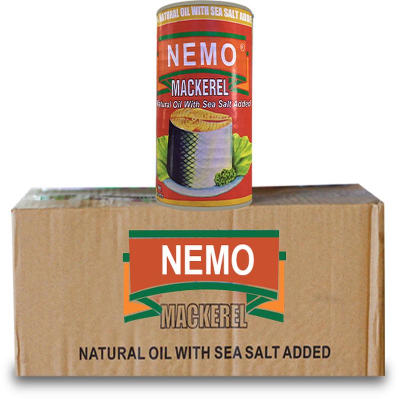 Mackerel Nemo Natural Oil 425g x 8