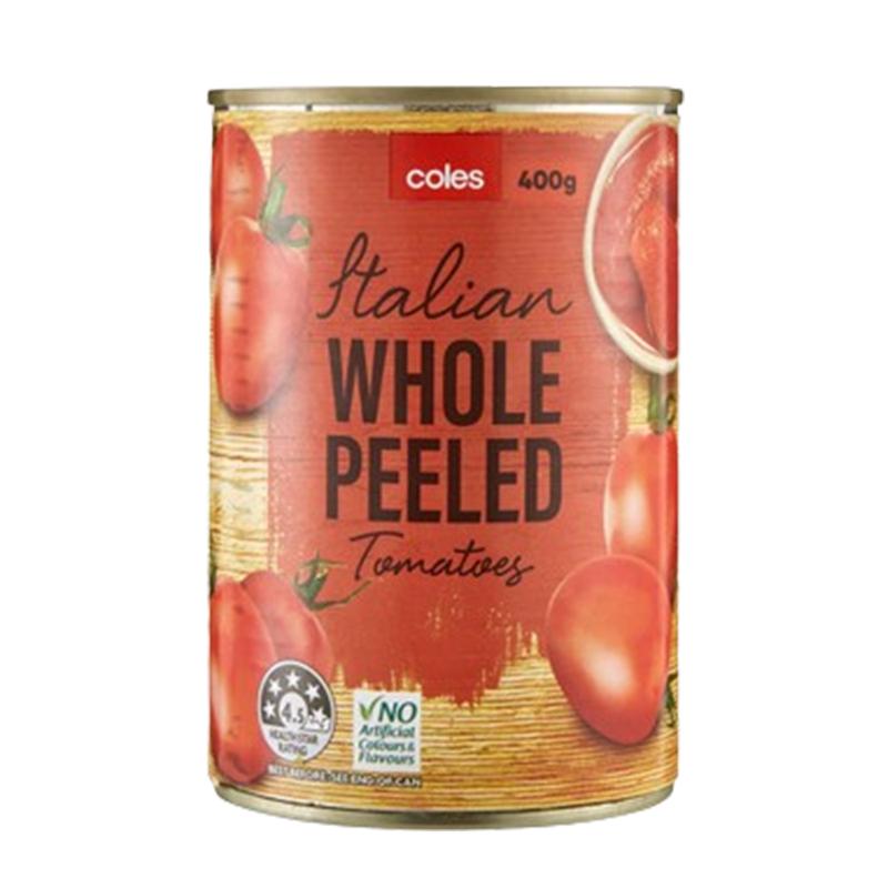 Coles Italia Whole Peel Tomato 400g