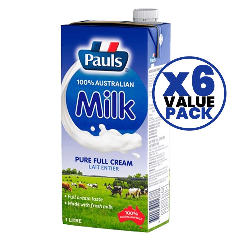 Pauls Milk 1ltr Pure Milk x 6pcs