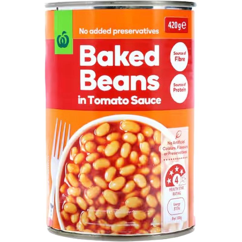 WW Baked Bean In Tomato Sauce 420g