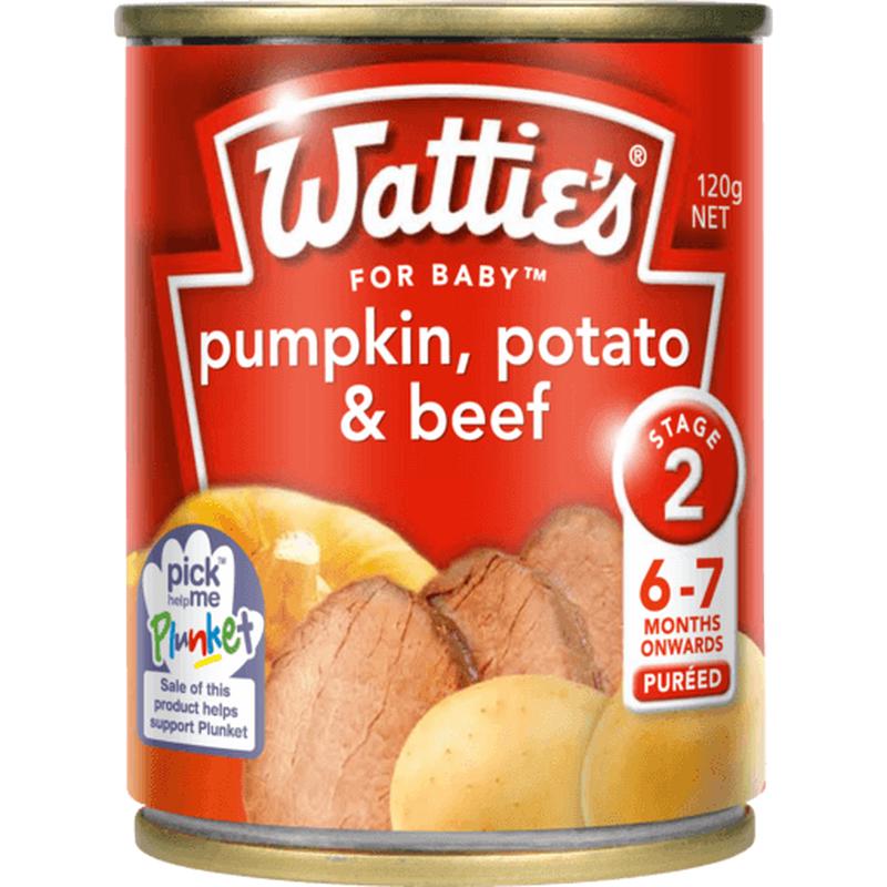 Watt Baby Food Pumpkin, Potato & Beef 120g x 24