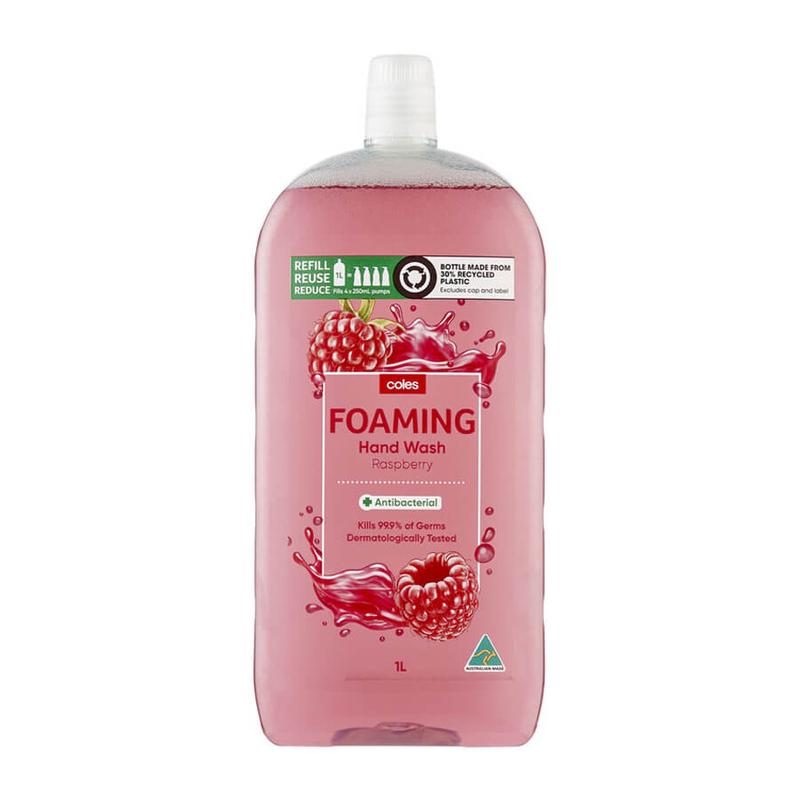 Coles Foam H/Wash Rasberry 1Ltr