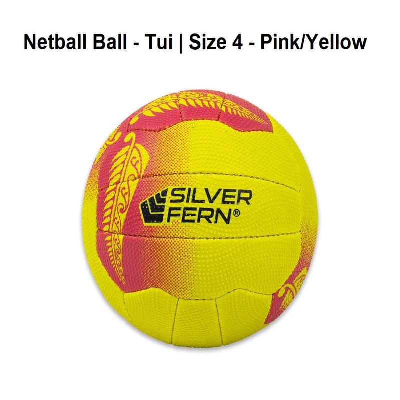 Netball Ball - Tui | Size 4 - Pink/Yellow