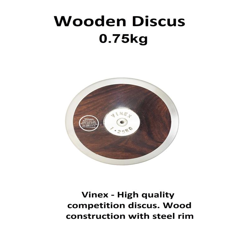 Wooden Discus w/ Steel Rim - 0.75kg