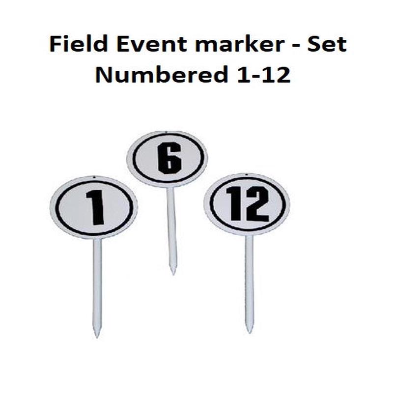 Field Event Markers - Numbered (1-12)
