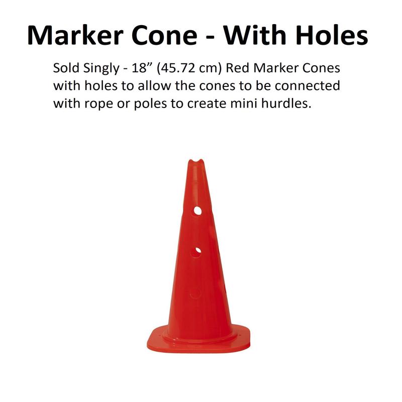 Marker Cone - 46cm / 18 inch - With Holes