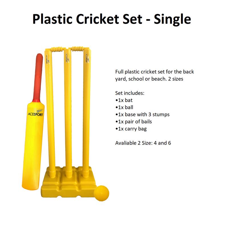 Plastic Cricket Set - Single | Size 4