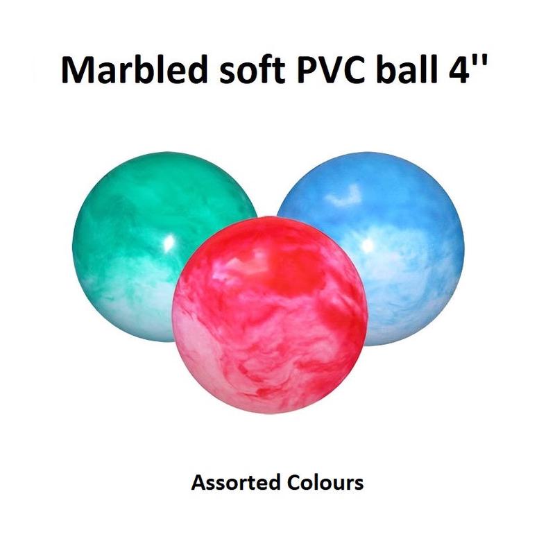 4in PVC Ball - Marble (Asst colours)