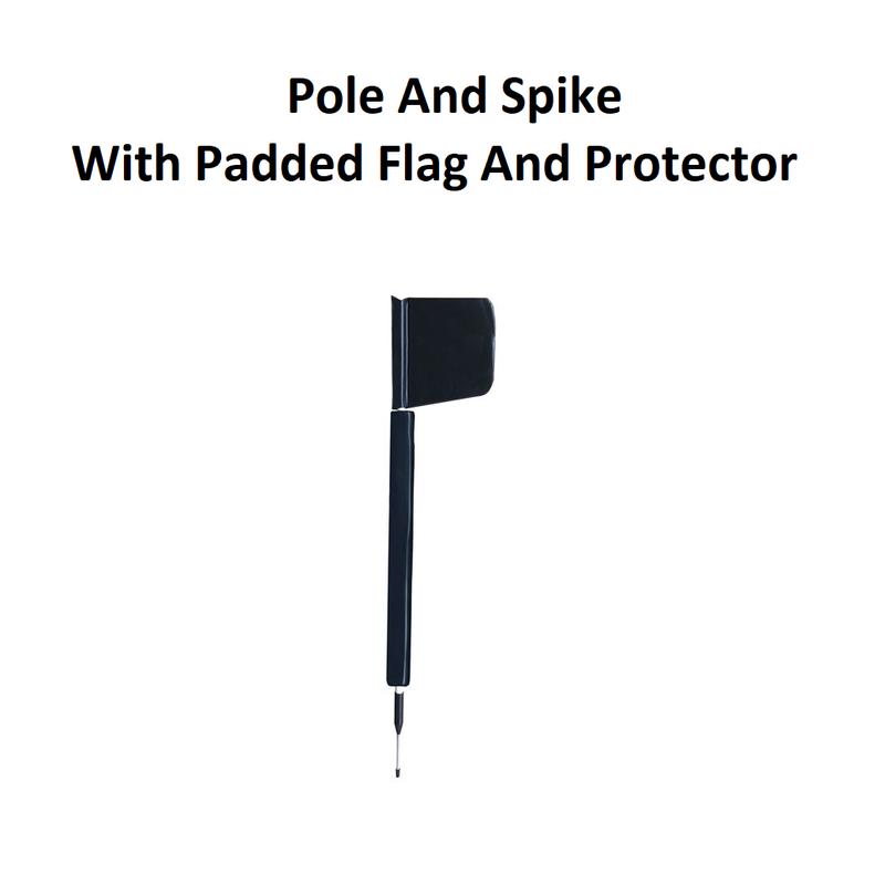 Rugby Pole & Spike with Padded Flag & Protector - Single