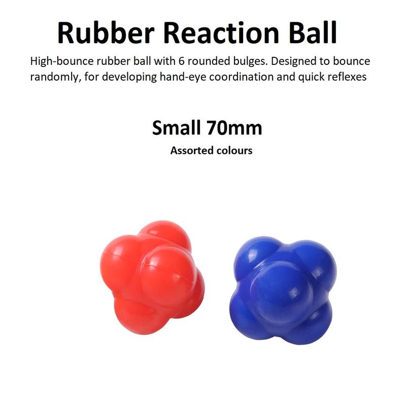 Rubber Reaction Ball - Small 70mm