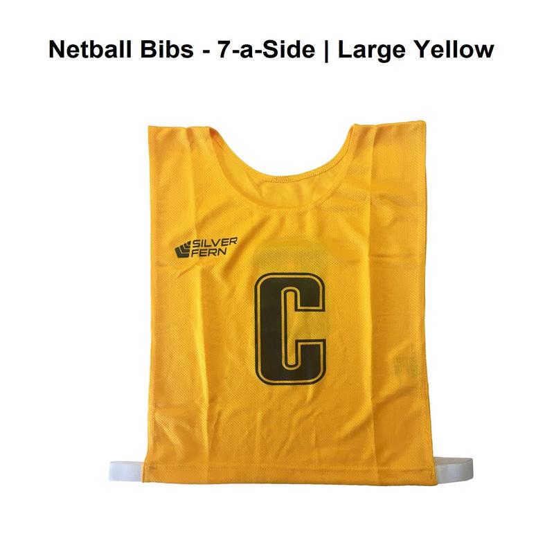 Netball Bibs - 7-a-Side | Large Yellow