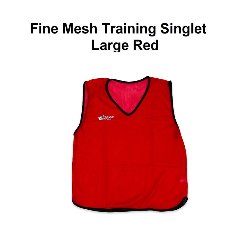 Fine Mesh Training Singlet - Large Red