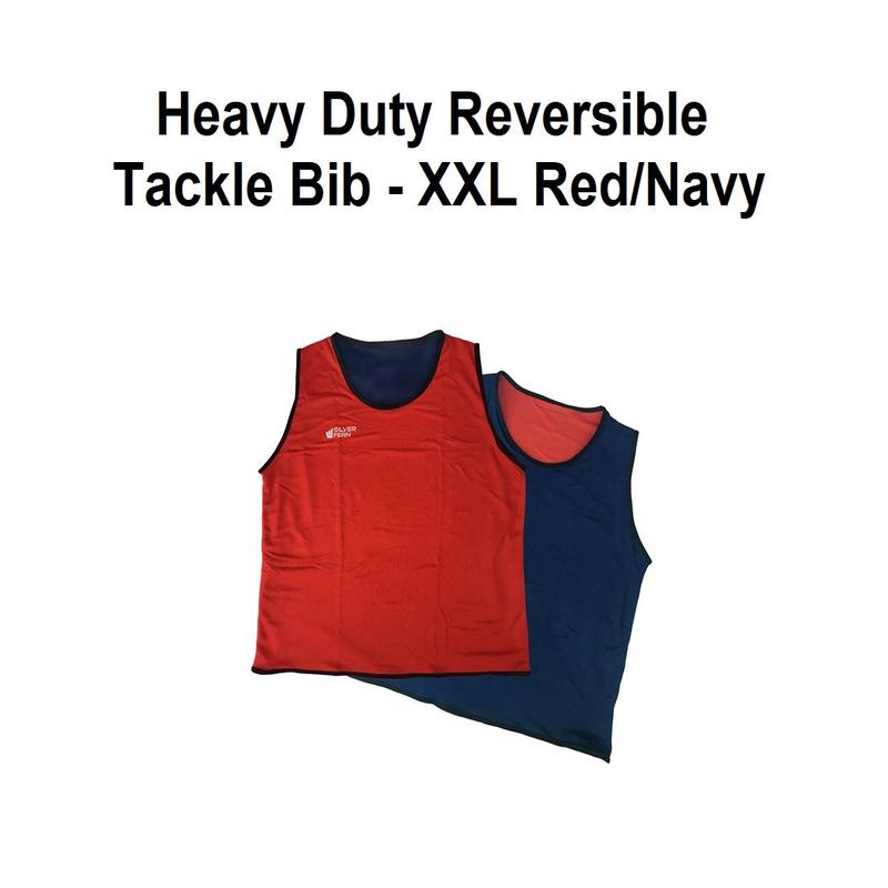 Heavy Duty Reversible Tackle Bib - XXL Red/Navy