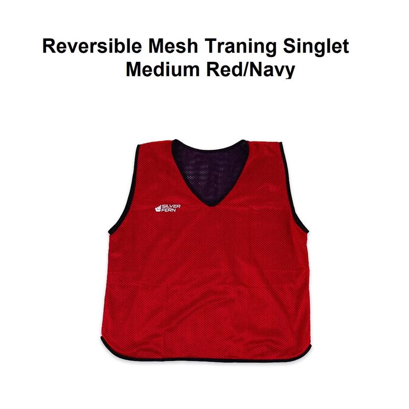 Reversible Mesh Traning Singlet - Medium Red/Navy