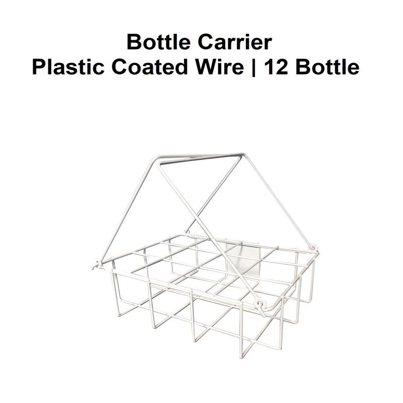 Bottle Carrier - Plastic Coated Wire | 12 Bottle