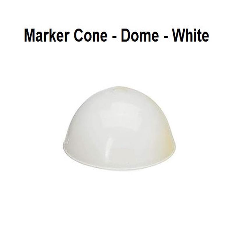 Marker Cone - Dome - White