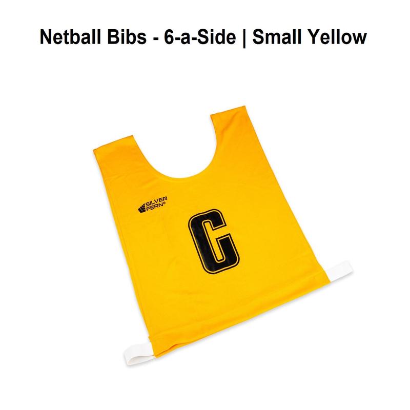Netball Bibs - 6-a-Side | Small Yellow