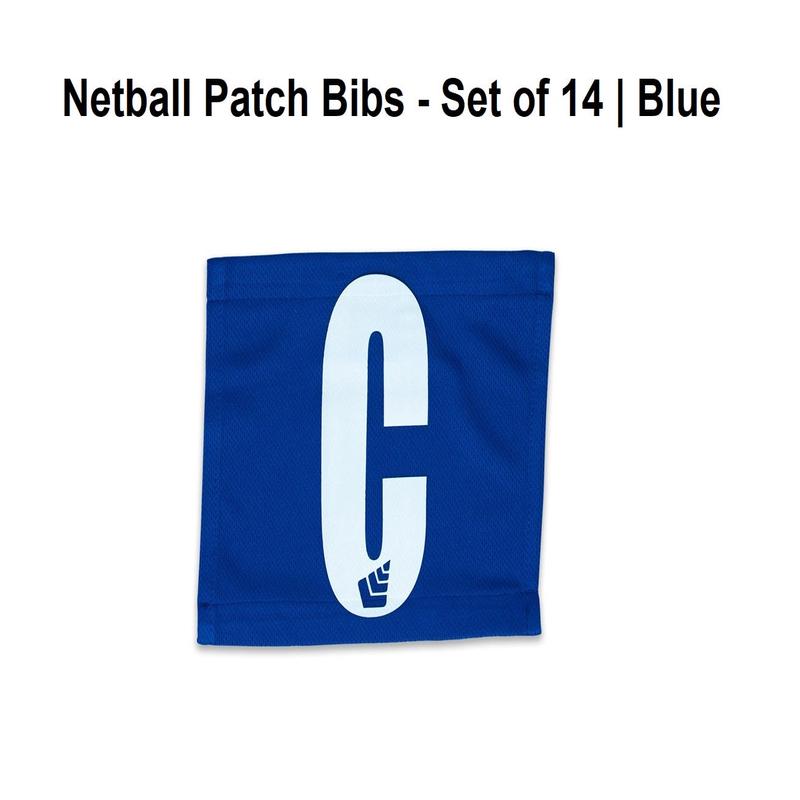Netball Patch Bibs - Set of 14 | Blue